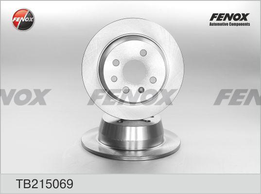 Fenox TB215069 - Гальмівний диск autocars.com.ua