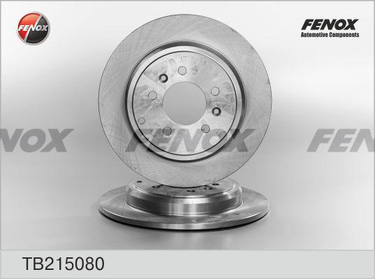 Fenox TB215080 - Тормозной диск avtokuzovplus.com.ua