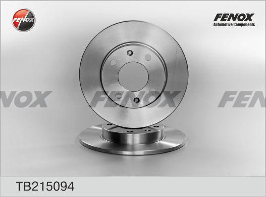 Fenox TB215094 - Гальмівний диск autocars.com.ua