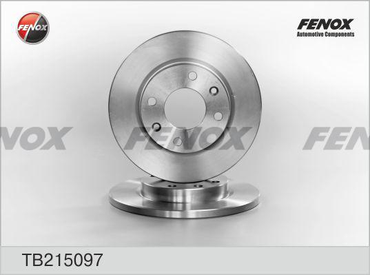 Fenox TB215097 - Гальмівний диск autocars.com.ua