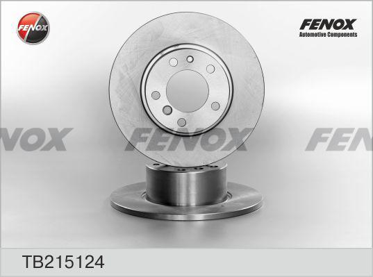 Fenox TB215124 - Тормозной диск autodnr.net