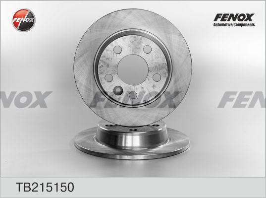 Fenox TB215150 - Гальмівний диск autocars.com.ua