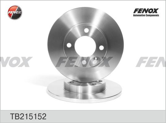 Fenox TB215152 - Гальмівний диск autocars.com.ua