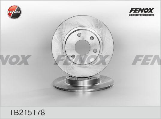 Fenox TB215178 - Тормозной диск avtokuzovplus.com.ua