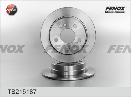 Fenox TB215187 - Гальмівний диск autocars.com.ua