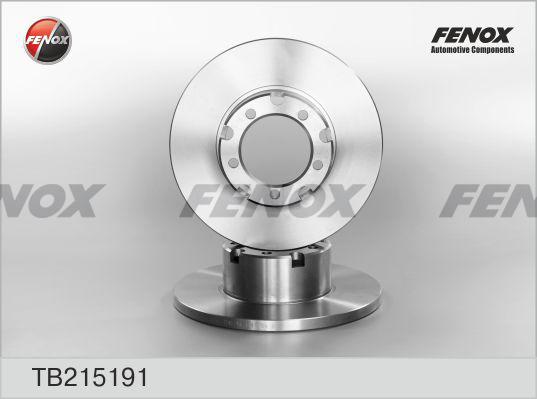 Fenox TB215191 - Гальмівний диск autocars.com.ua