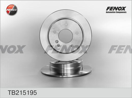 Fenox TB215195 - Гальмівний диск autocars.com.ua