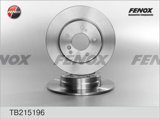 Fenox TB215196 - Гальмівний диск autocars.com.ua