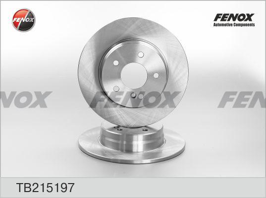 Fenox TB215197 - Тормозной диск avtokuzovplus.com.ua