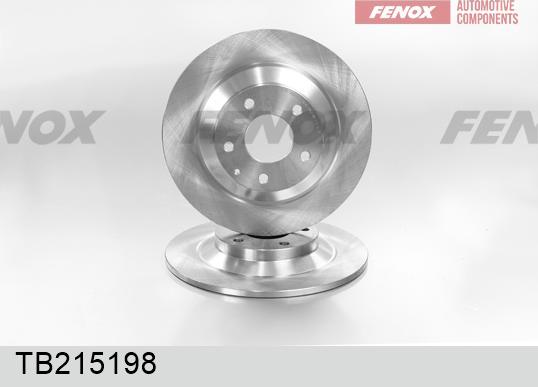 Fenox TB215198 - Тормозной диск avtokuzovplus.com.ua