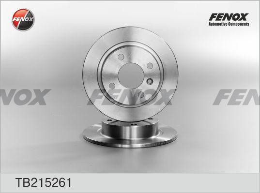 Fenox TB215261 - Гальмівний диск autocars.com.ua