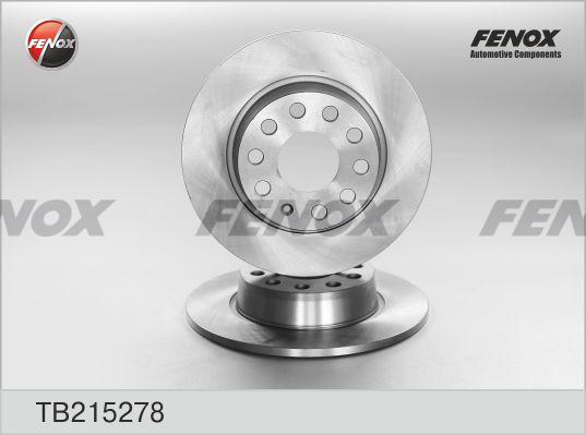 Fenox TB215278 - Гальмівний диск autocars.com.ua