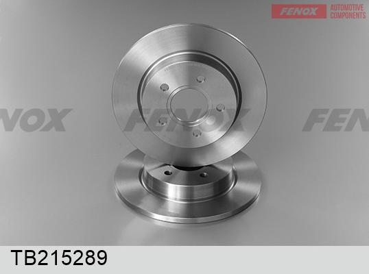 Fenox TB215289 - Гальмівний диск autocars.com.ua