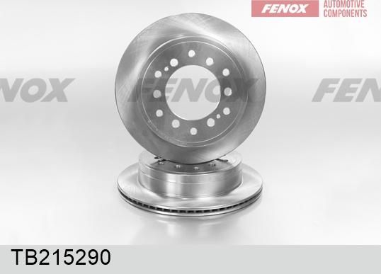 Fenox TB215290 - Гальмівний диск autocars.com.ua