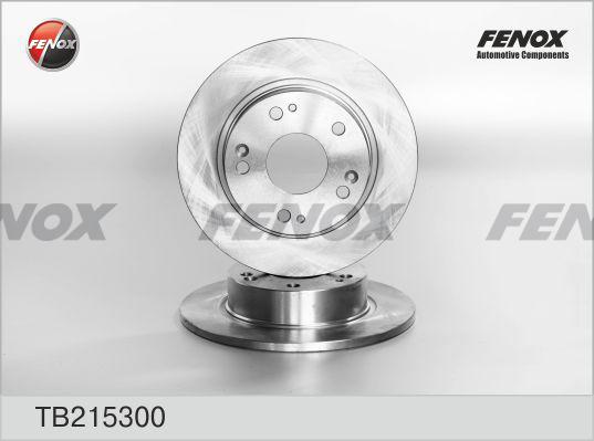 Fenox TB215300 - Гальмівний диск autocars.com.ua