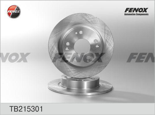 Fenox TB215301 - Тормозной диск avtokuzovplus.com.ua