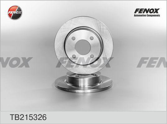 Fenox TB215326 - Тормозной диск autodnr.net