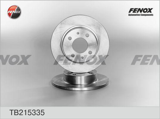 Fenox TB215335 - Гальмівний диск autocars.com.ua