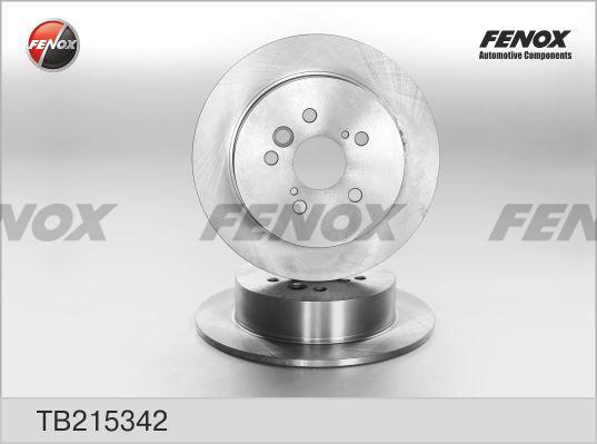 Fenox TB215342 - Тормозной диск avtokuzovplus.com.ua