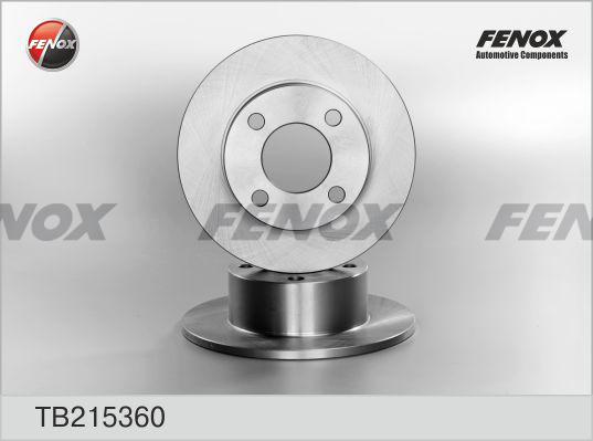 Fenox TB215360 - Тормозной диск avtokuzovplus.com.ua