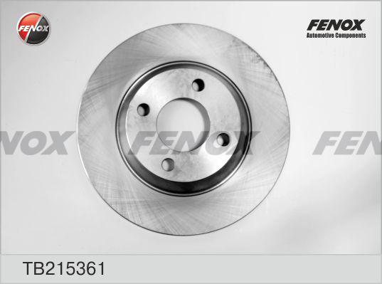 Fenox TB215361 - Тормозной диск avtokuzovplus.com.ua