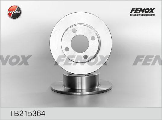 Fenox TB215364 - Диск торм.зад Audi 100-90-80 autodnr.net