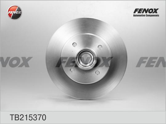 Fenox TB215370 - Гальмівний диск autocars.com.ua