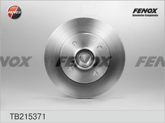 Fenox TB215371 - Гальмівний диск autocars.com.ua