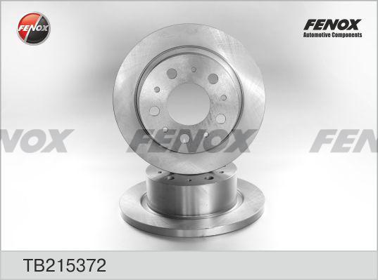 Fenox TB215372 - Гальмівний диск autocars.com.ua