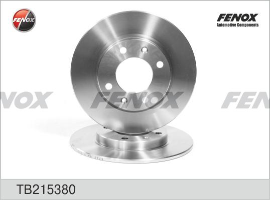 Fenox TB215380 - Гальмівний диск autocars.com.ua