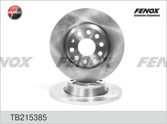Fenox TB215385 - Гальмівний диск autocars.com.ua