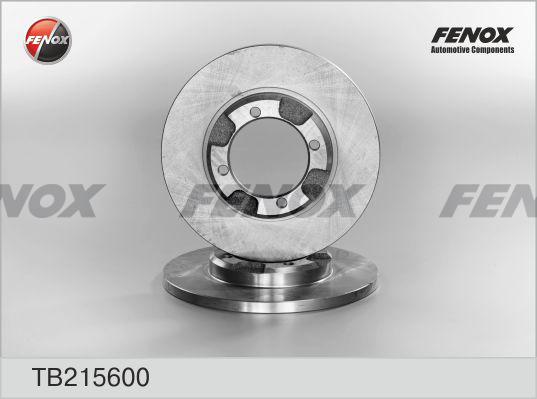 Fenox TB215600 - Тормозной диск avtokuzovplus.com.ua