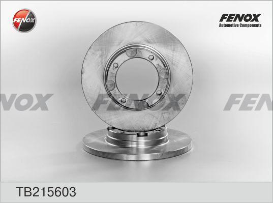 Fenox TB215603 - Гальмівний диск autocars.com.ua