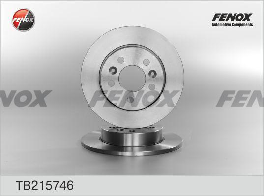 Fenox TB215746 - Гальмівний диск autocars.com.ua