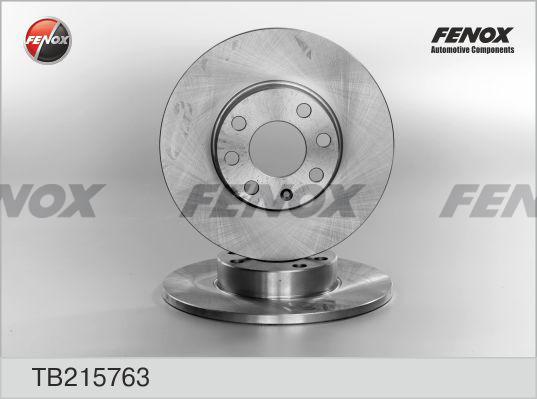 Fenox TB215763 - Гальмівний диск autocars.com.ua