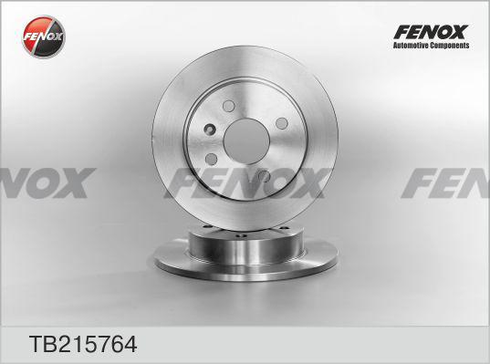 Fenox TB215764 - Гальмівний диск autocars.com.ua