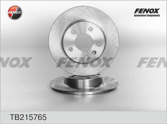 Fenox TB215765 - Гальмівний диск autocars.com.ua