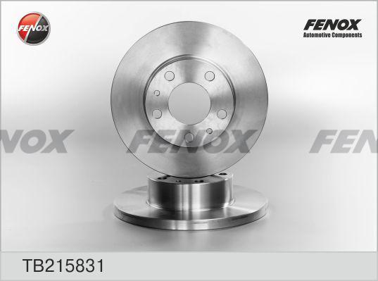 Fenox TB215831 - Гальмівний диск autocars.com.ua