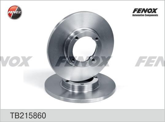 Fenox TB215860 - Гальмівний диск autocars.com.ua