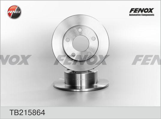 Fenox TB215864 - Гальмівний диск autocars.com.ua