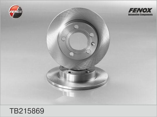 Fenox TB215869 - Гальмівний диск autocars.com.ua