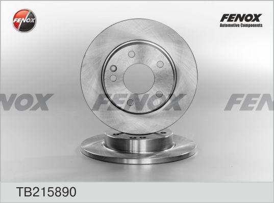 Fenox TB215890 - Тормозной диск avtokuzovplus.com.ua
