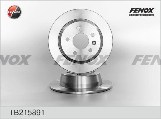 Fenox TB215891 - Тормозной диск avtokuzovplus.com.ua