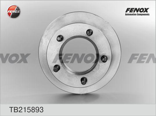 Fenox TB215893 - Гальмівний диск autocars.com.ua