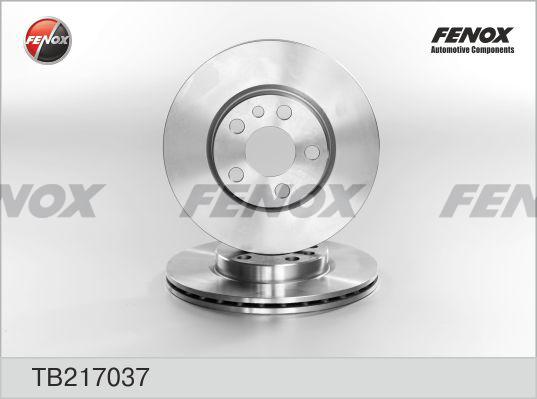 Fenox TB217037 - Гальмівний диск autocars.com.ua