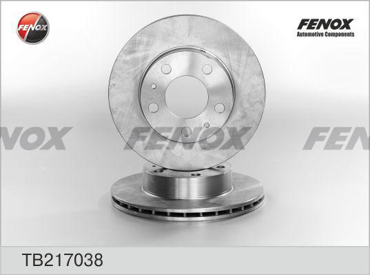 Fenox TB217038 - Гальмівний диск autocars.com.ua
