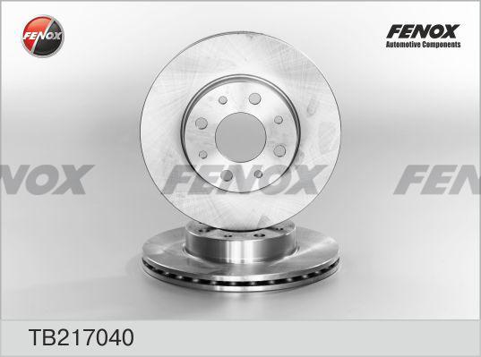 Fenox TB217040 - Гальмівний диск autocars.com.ua