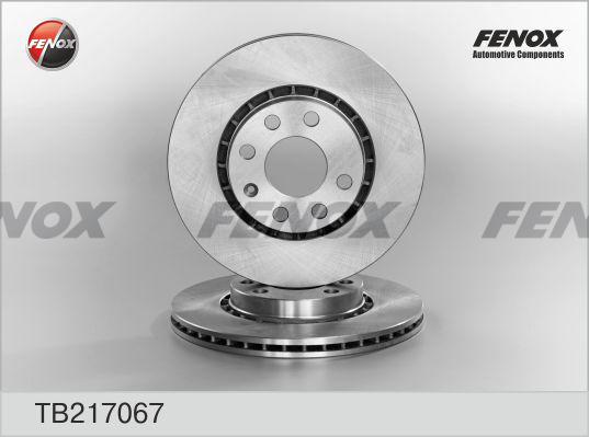 Fenox TB217067 - Тормозной диск avtokuzovplus.com.ua