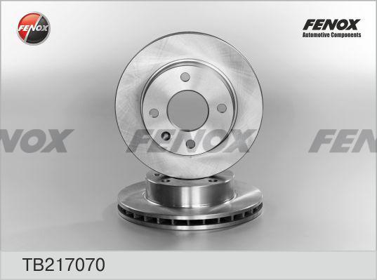 Fenox TB217070 - Гальмівний диск autocars.com.ua