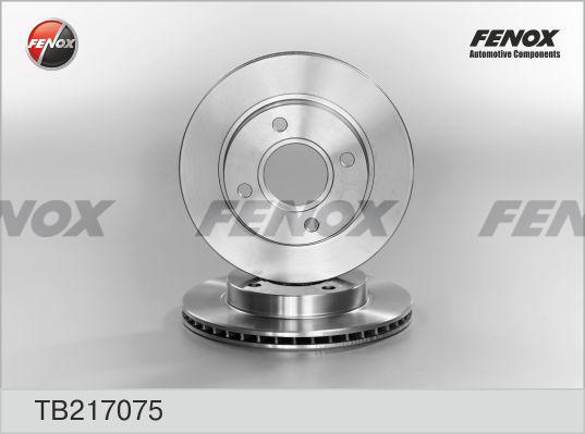 Fenox TB217075 - Гальмівний диск autocars.com.ua